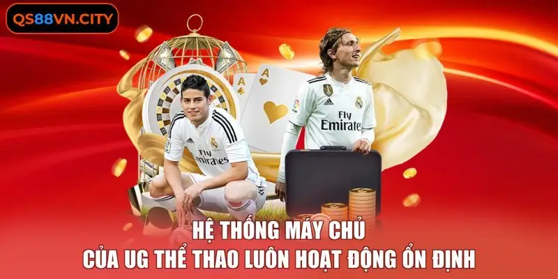 Hệ thống máy chủ của UG thể thao luôn hoạt động ổn định